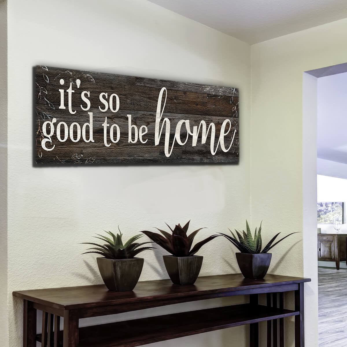 Its So Good To Be Home Premium Panoramic Canvas