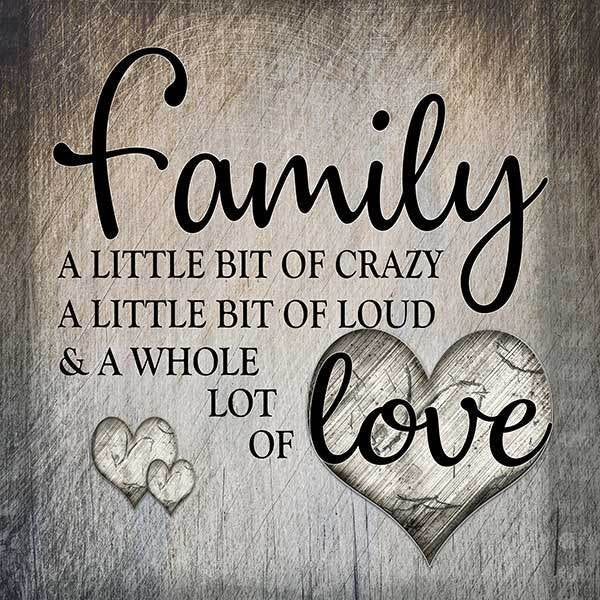 Family.. Love Premium Square Canvas Wall Art