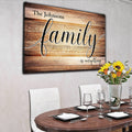 Personalized Family is Everything - Names On Background Premium Canvas