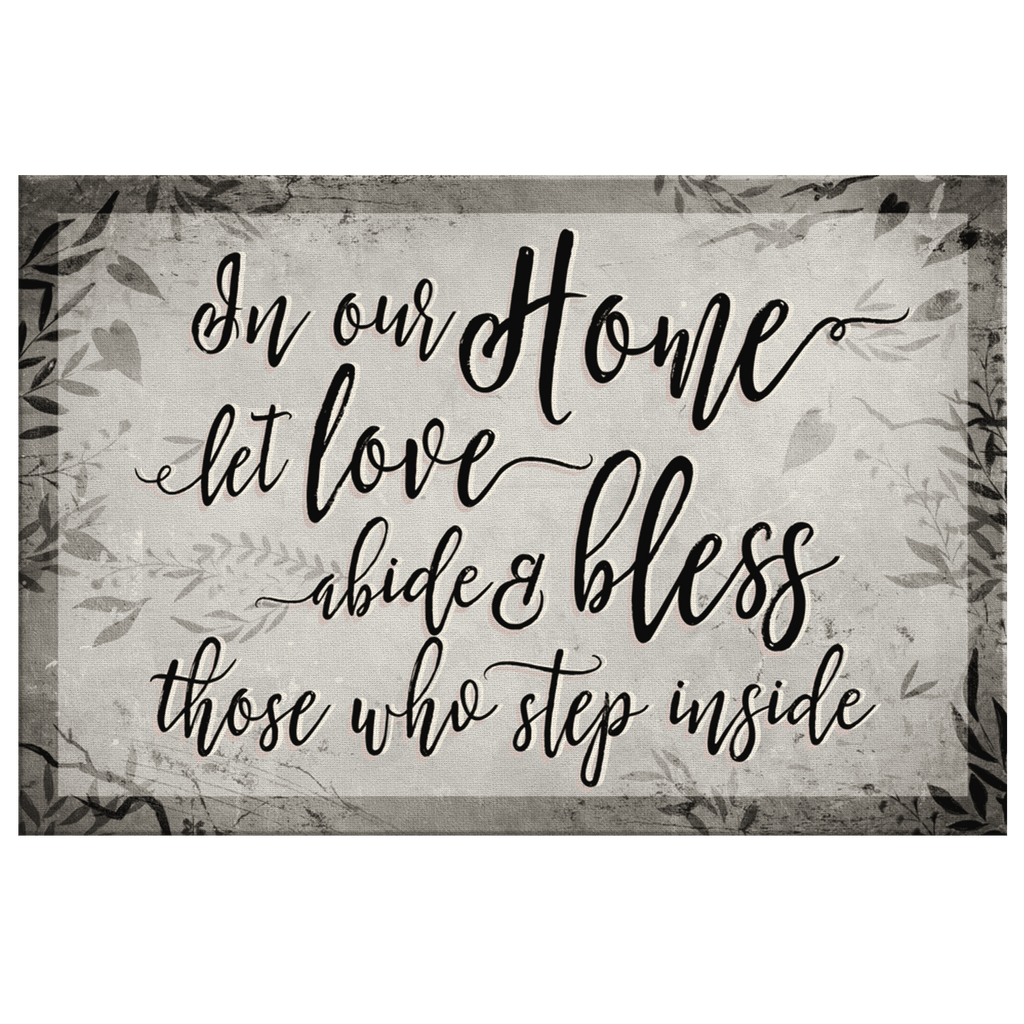 In Our Home, Let Love Abide Premium Canvas