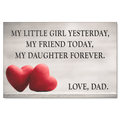My Daughter Forever - Love, Dad Premium Canvas