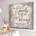 Personalized The Love Of A Family Premium Canvas