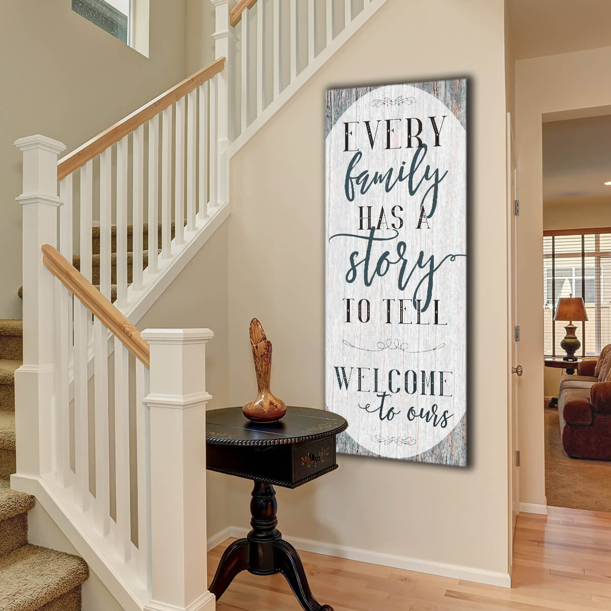 Every Family Has A Story To Tell Premium Panoramic Canvas