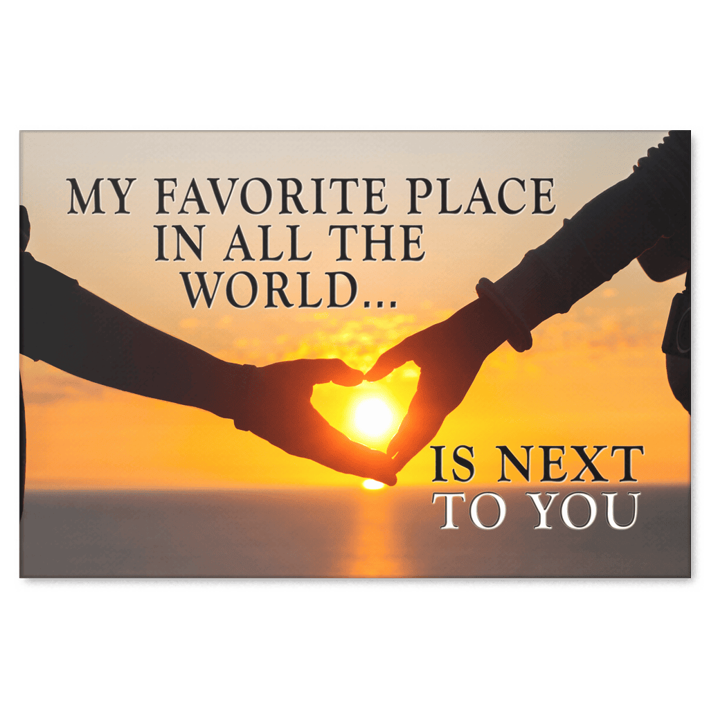 Next To You Sunset Premium Canvas