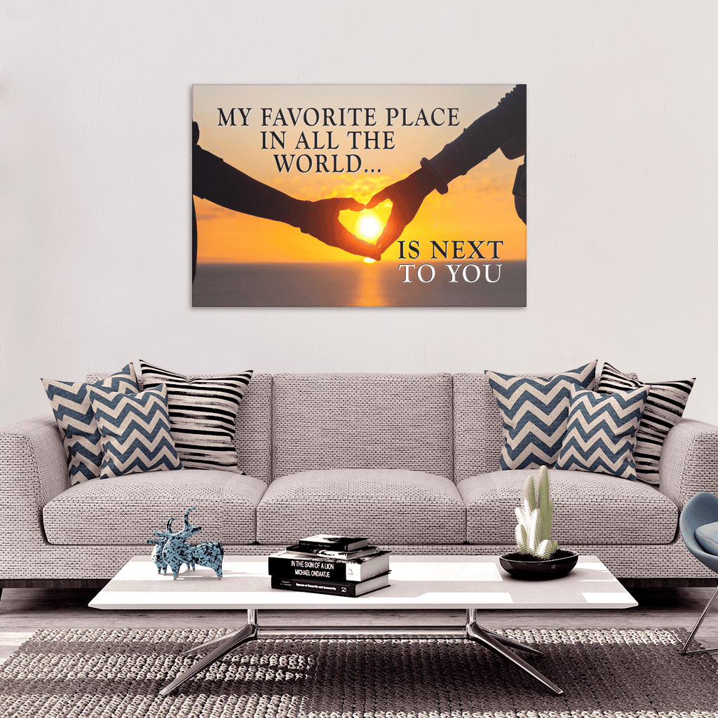 Next To You Sunset Premium Canvas