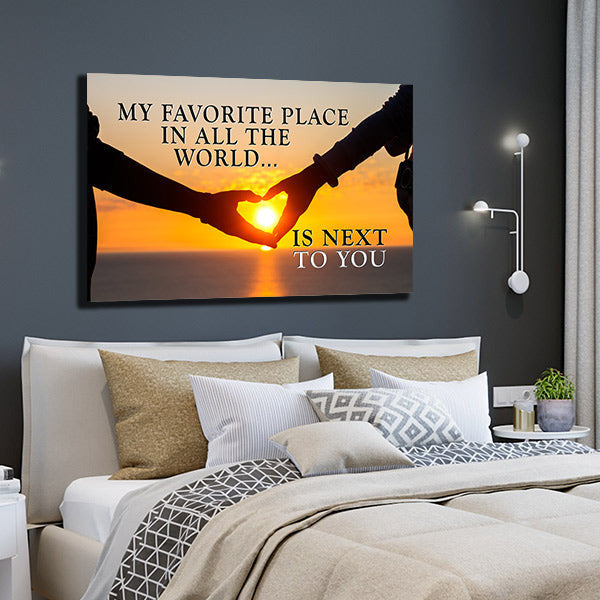 Next To You Sunset Premium Canvas