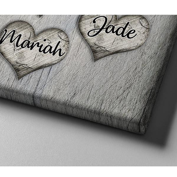 Personalized Grandchildren Fill A Space In Your Heart Premium Canvas