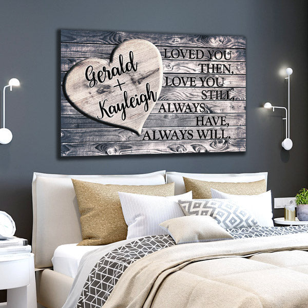 Personalized Loved You Then, Love You Still Premium Canvas