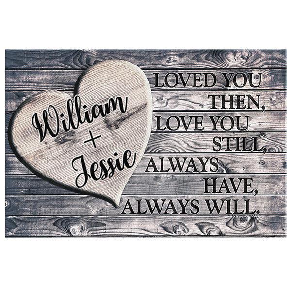 Personalized Loved You Then, Love You Still Premium Canvas