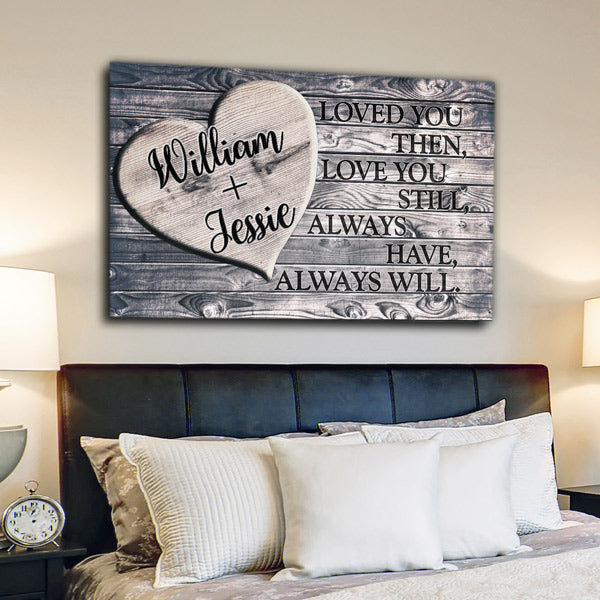 Personalized Loved You Then, Love You Still Premium Canvas