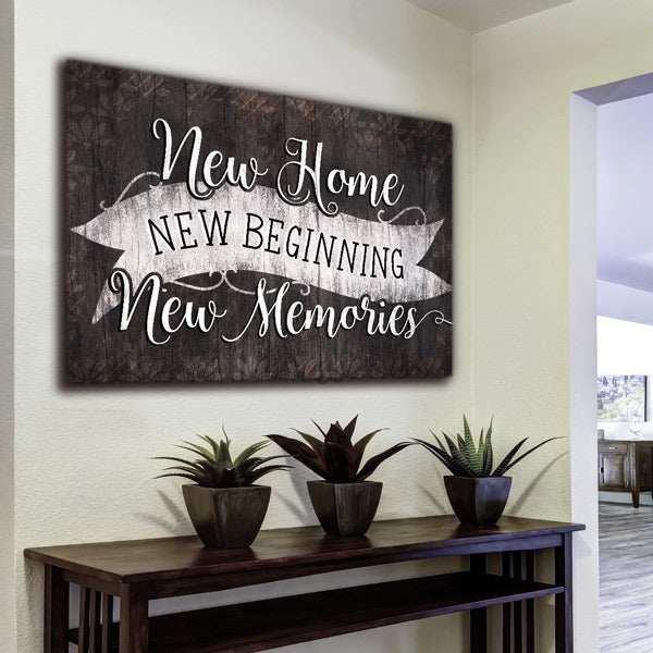 New Home, New Beginning Premium Canvas