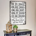 Personalized The Best Days Of Our Lives Premium Canvas