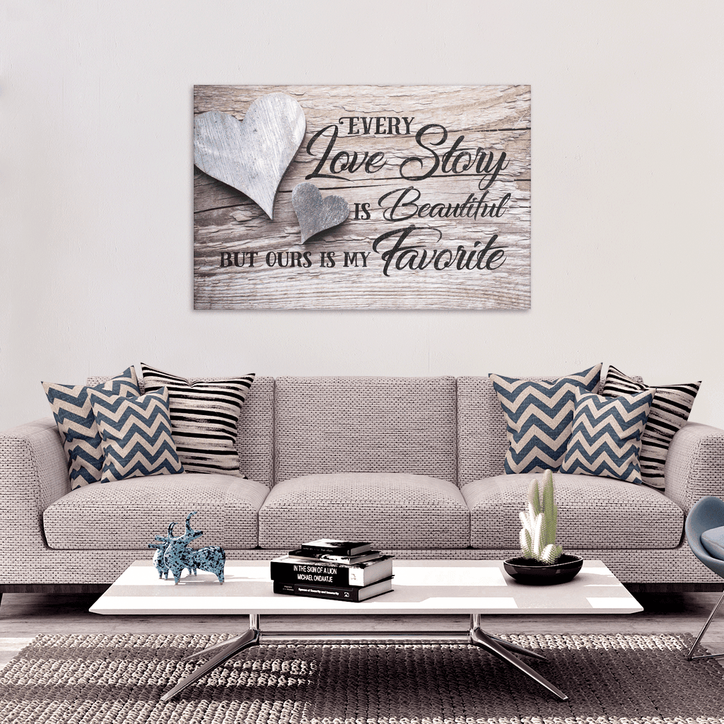 Our Love Story Is My Favorite Premium Canvas