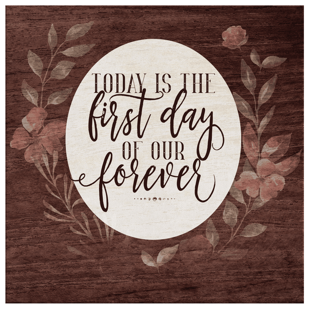 Personalized The First Day Of Our Forever Premium Canvas