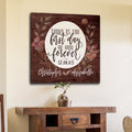 Personalized The First Day Of Our Forever Premium Canvas