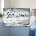 Personalized God Knew My Heart Needed You Premium Canvas