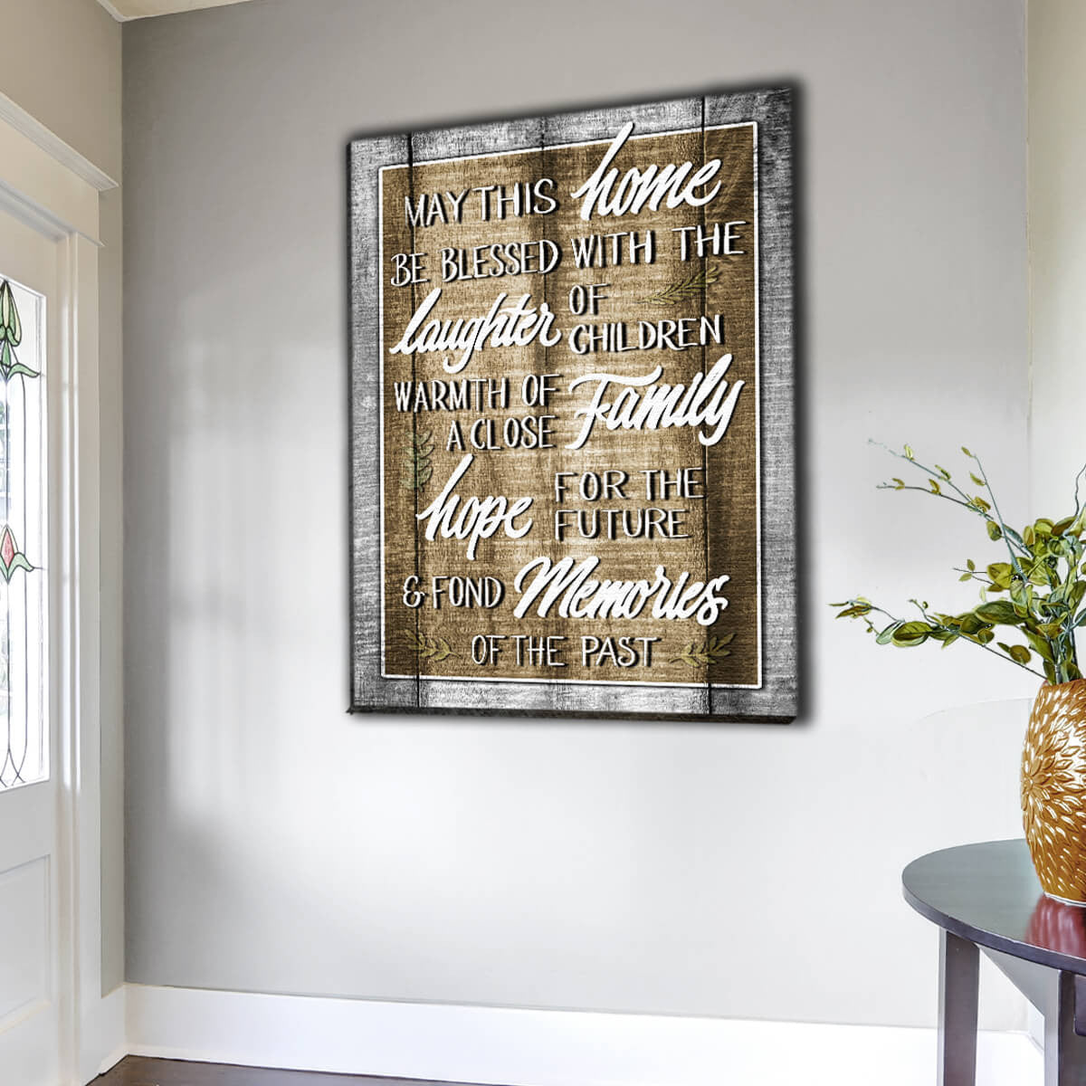 May This Home Be Blessed.. Premium Canvas