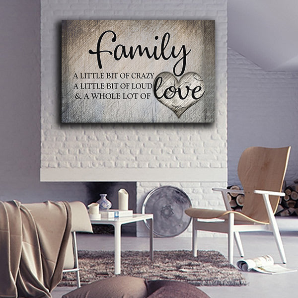 Family.. Love Premium Canvas