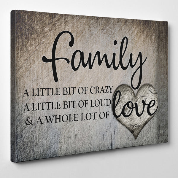 Family.. Love Premium Canvas
