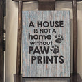 A House is Not a Home Without Paw Prints Premium Canvas