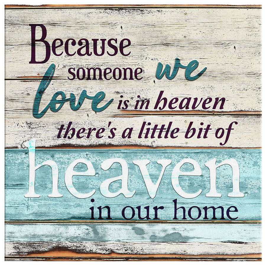 Personalized Someone We Love is in Heaven Premium Canvas