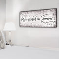 Personalized We Decided On Forever Premium Panoramic Canvas