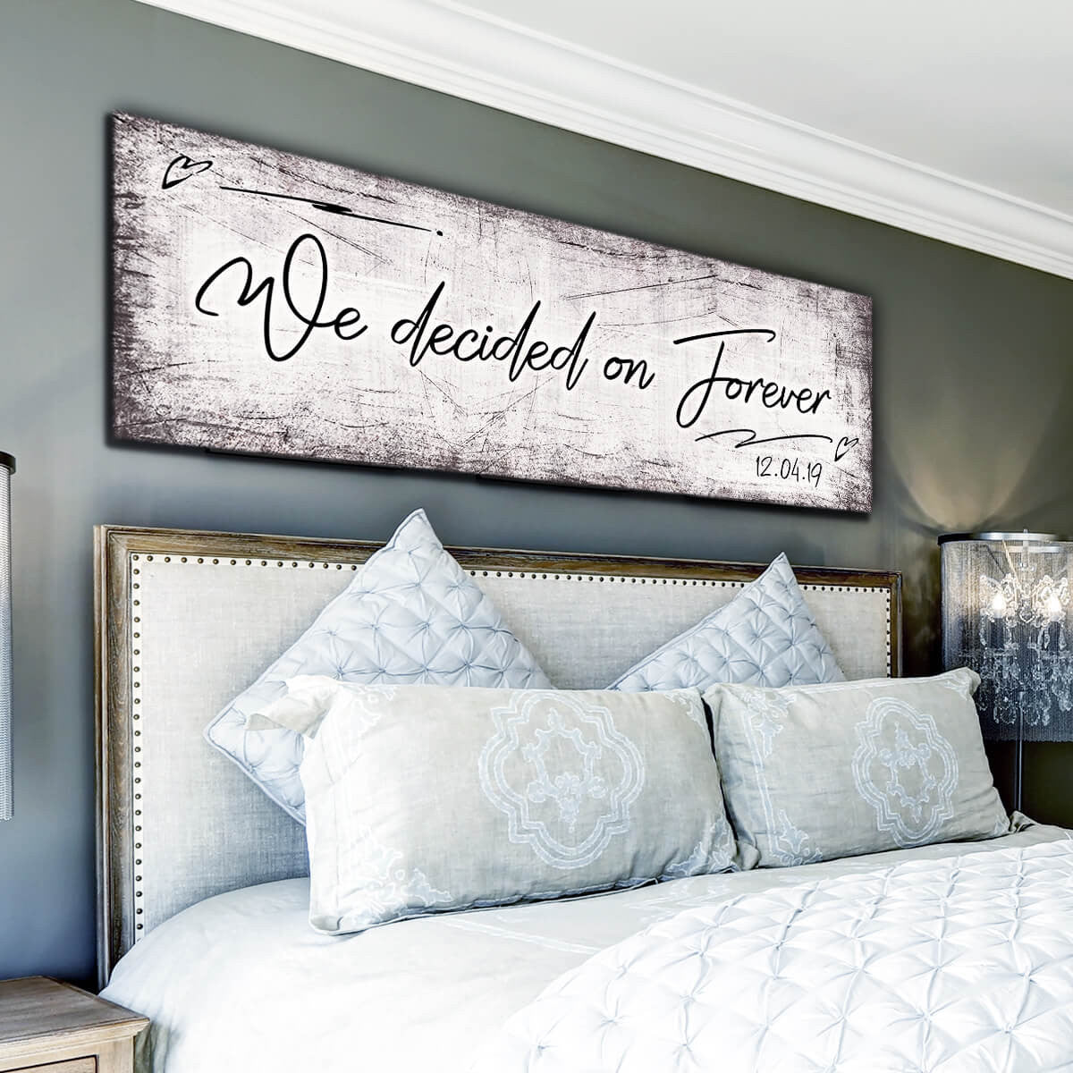Personalized We Decided On Forever Premium Panoramic Canvas