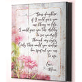 Dear Daughter, Love Mom Premium Canvas