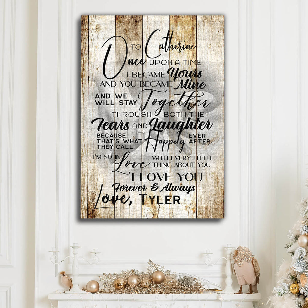 Personalized To My Wife - Once Upon A Time.. Premium Canvas