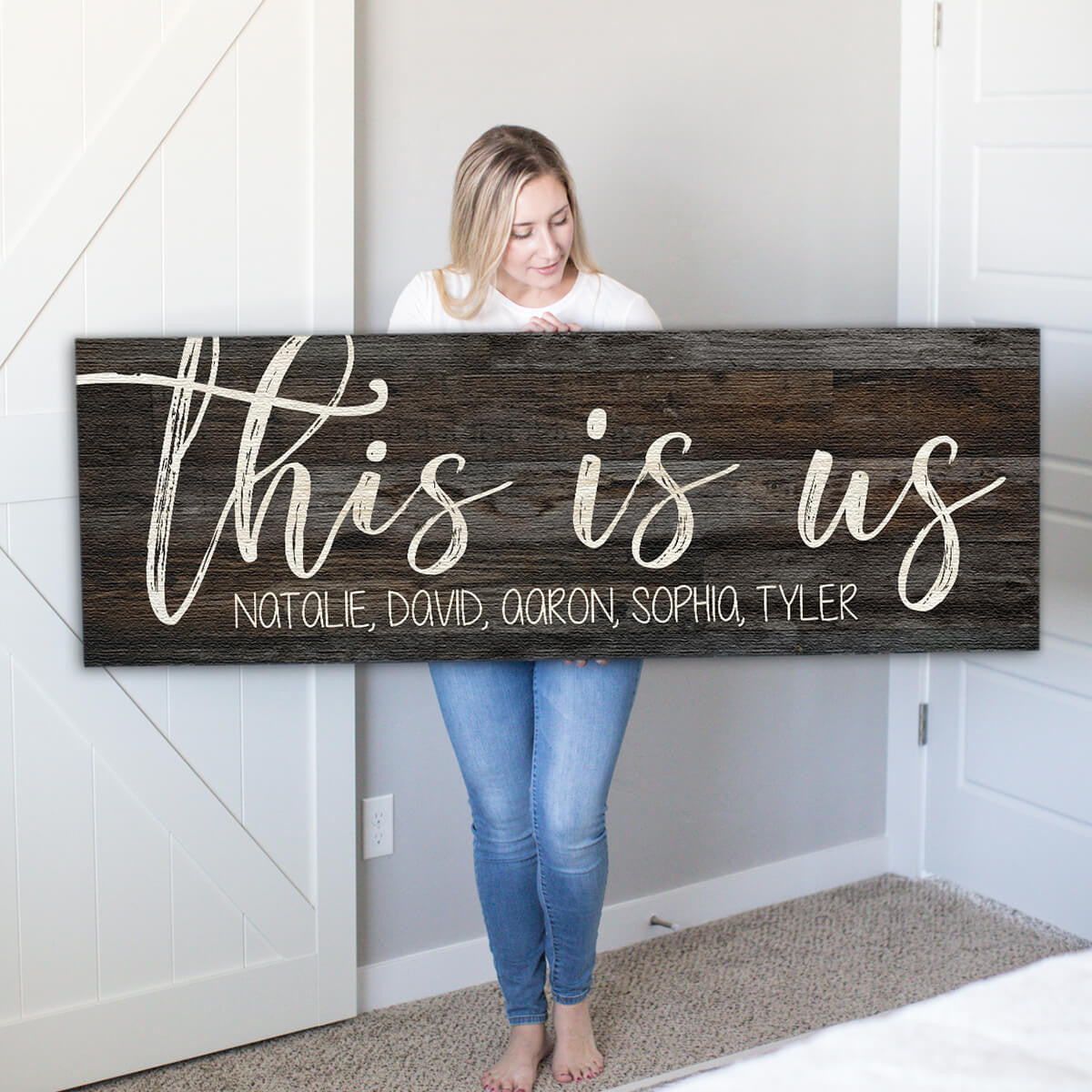 Personalized This Is Us Premium Panoramic Canvas