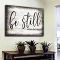 Be Still And Know That I Am God Premium Canvas
