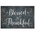 Blessed and Thankful Rustic Premium Canvas