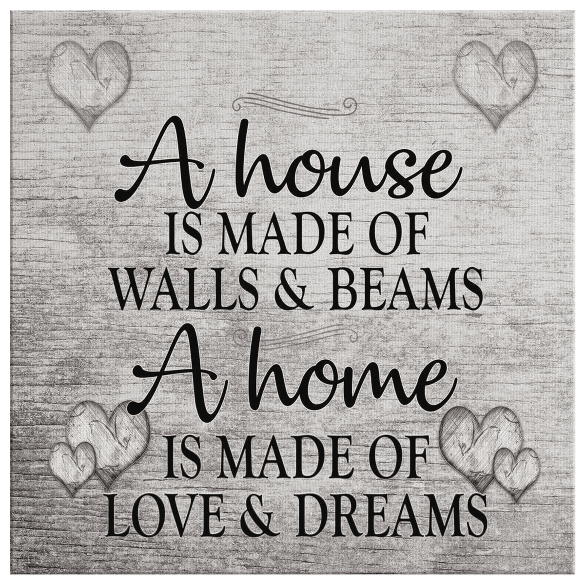 Personalized A Home Is Made of Love.. Premium Canvas