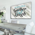 Personalized Gather, Eat, Laugh Premium Canvas