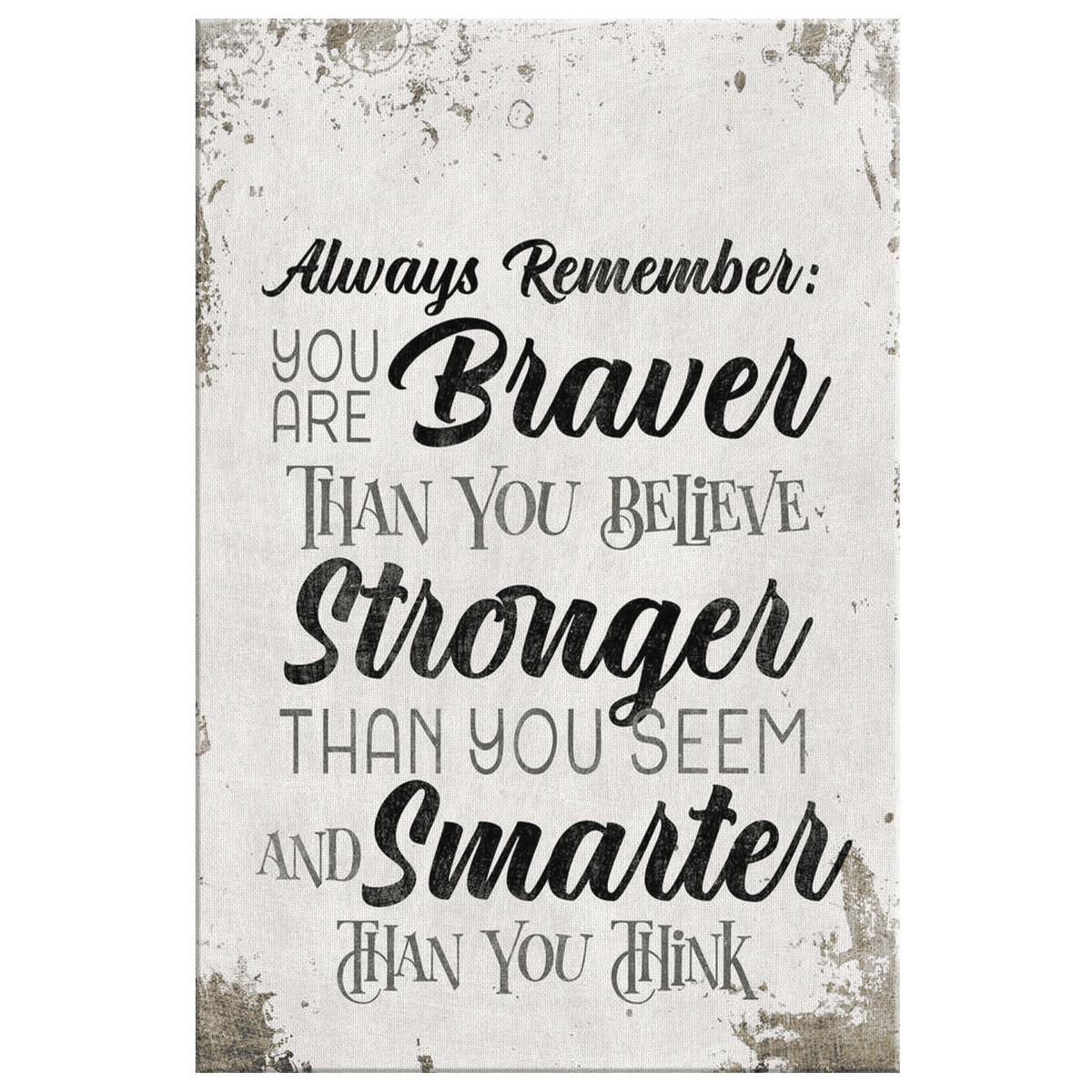 Personalized Always Remember.. Inspirational Premium Canvas