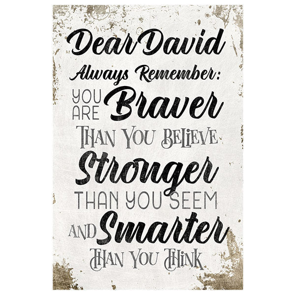 Personalized Always Remember.. Inspirational Premium Canvas