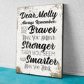 Personalized Always Remember.. Inspirational Premium Canvas