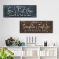 Personalized A Father - First Hero/Love Premium Panoramic Canvas
