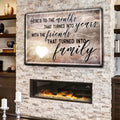 Heres To Friends Turned Into Family Premium Canvas