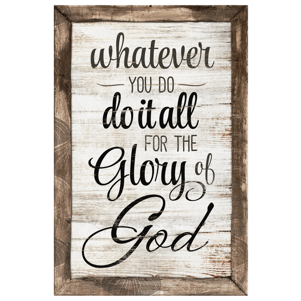 Do It All For The Glory Of God Premium Canvas