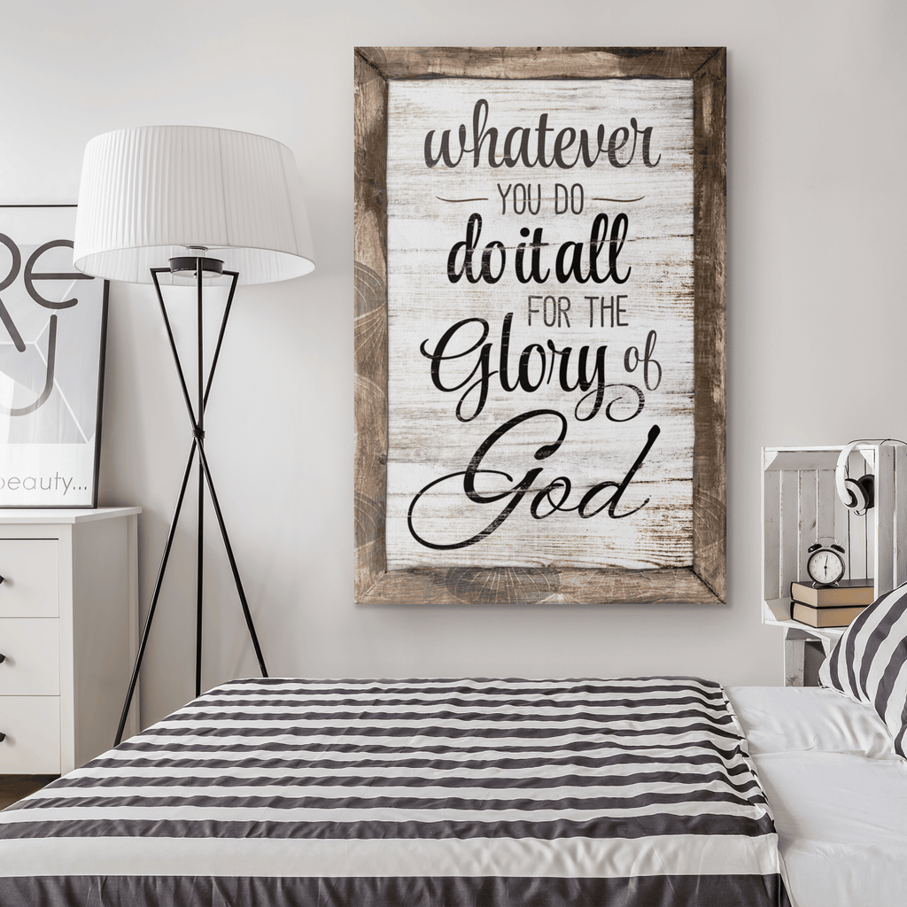 Do It All For The Glory Of God Premium Canvas
