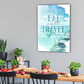 Eat Well, Travel Often Premium Canvas