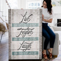Live. Forgive. Laugh. Premium Canvas