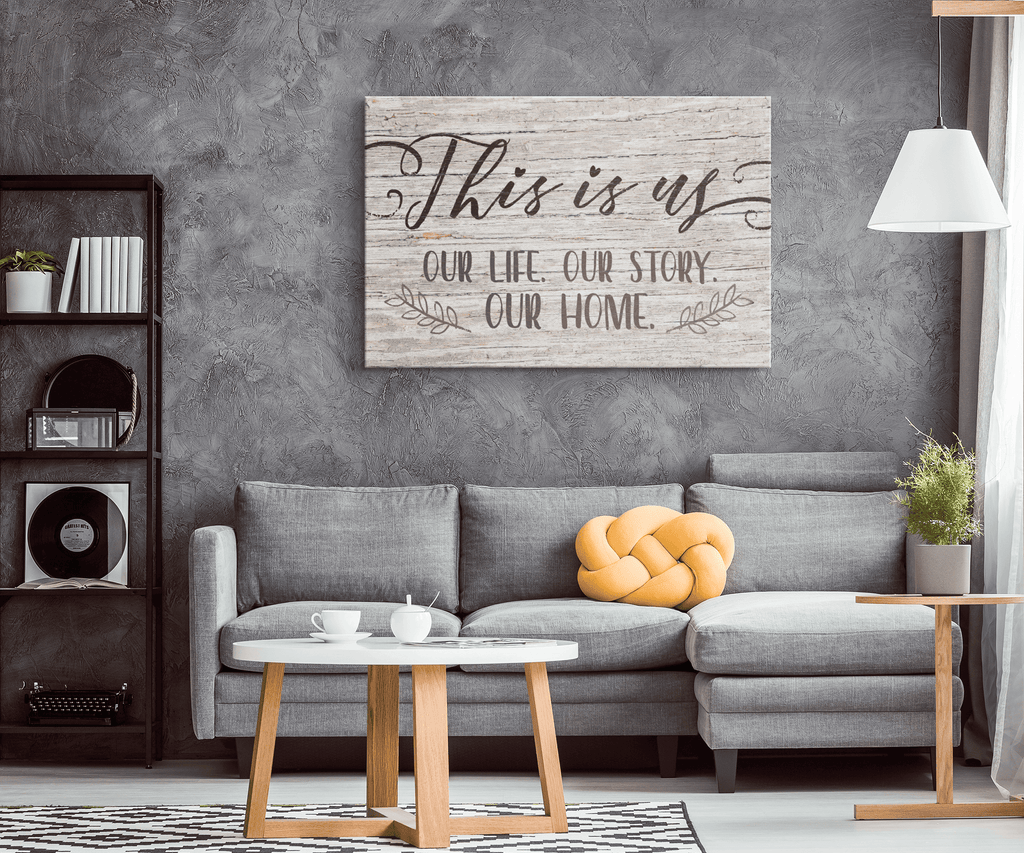 This Is Us - Our Story Our Home Premium Canvas