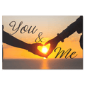 You & Me Premium Sunset Canvas