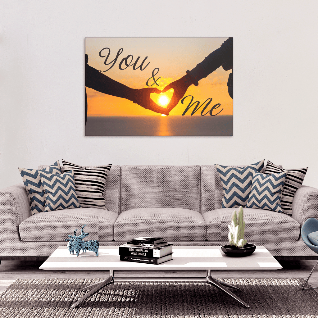 You & Me Premium Sunset Canvas
