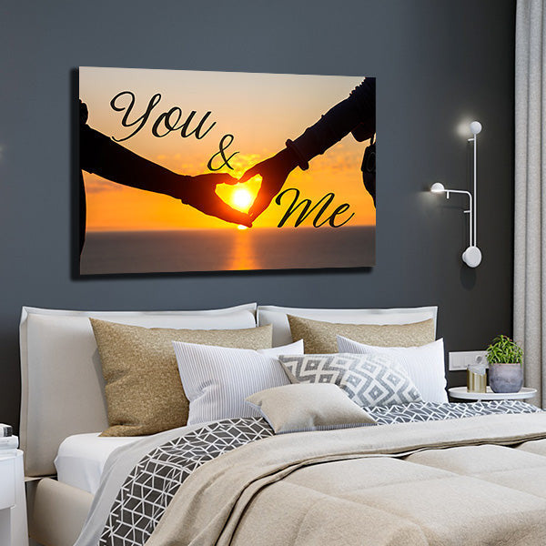 You & Me Premium Sunset Canvas