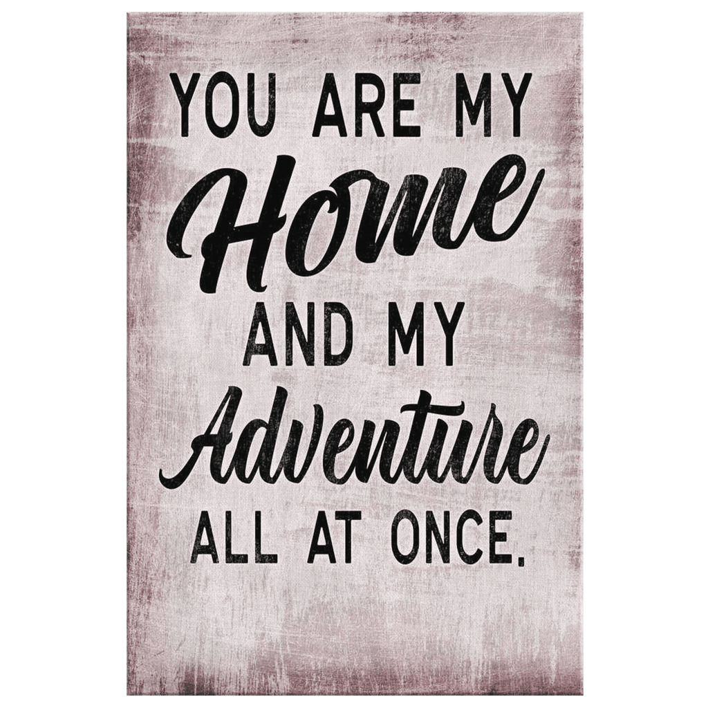 Personalized You Are My Home & My Adventure Premium Canvas