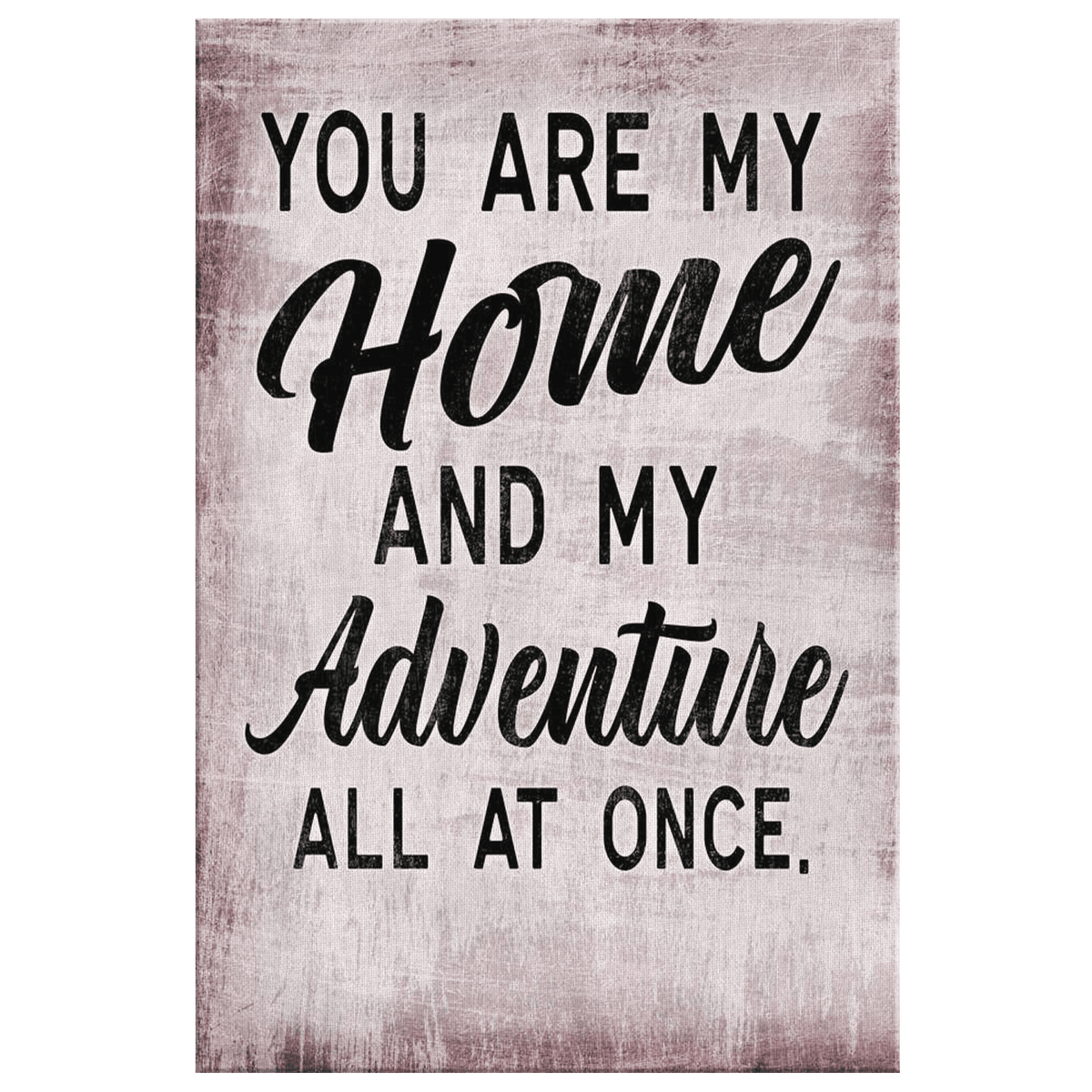Personalized You Are My Home & My Adventure Premium Canvas