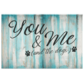 Personalized You & Me And The Dogs Premium Canvas